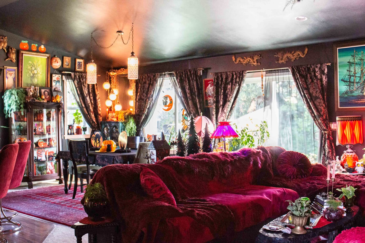 'The Moonlit Manor' Gothic Halloween House Tour Photos | Apartment Therapy